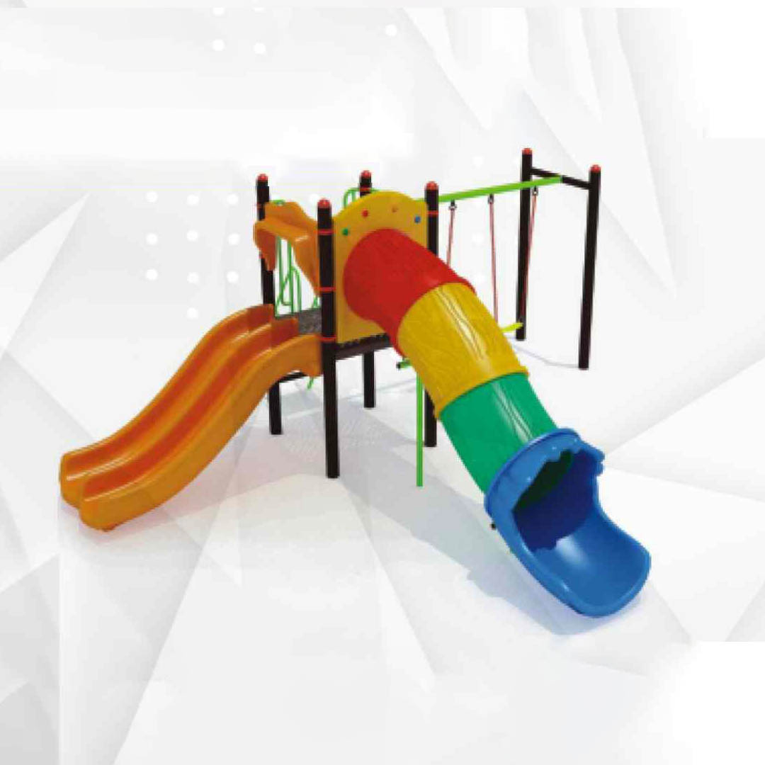 Swing With Slide Tube Station